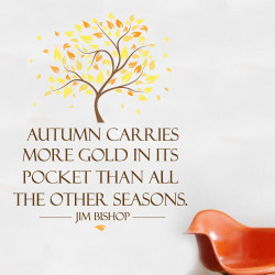 Autumn Carries More Gold Wall Decal