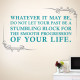 Smooth progression of life Wall Decal