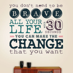 30 Seconds of Courage Wall Decal
