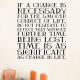 If a change is necessary Wall Decal