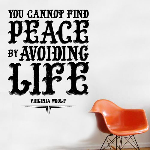 View ProductYou cannot find peace Wall Decal