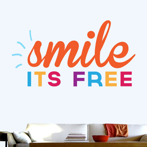 View ProductSmile Its Free Wall Decal