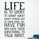Something To Talk About Wall Decal
