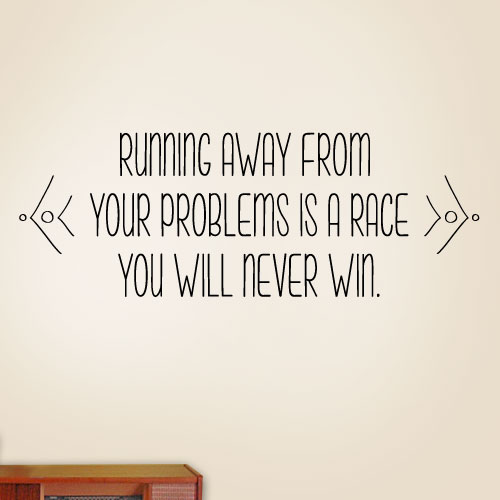 View ProductRace You Will Never Win Wall Decal