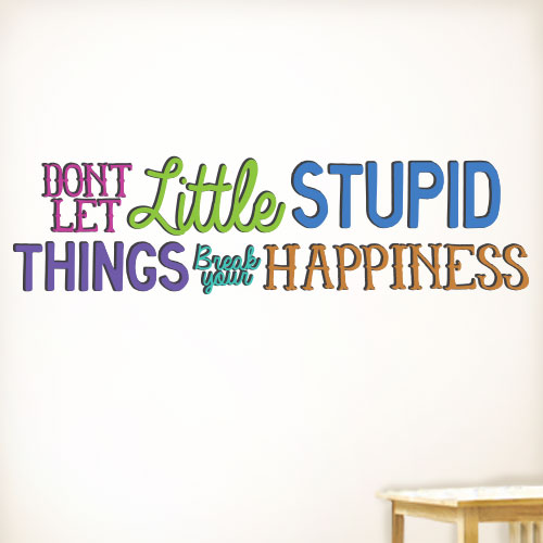 View ProductLittle Stupid Things Wall Decal