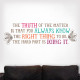 You Always Know The Right Thing Wall Decal