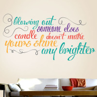 Blowing Out Someone Elses Candle Wall Decal