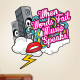 When Words Fail Music Speaks Wall Decal