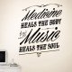 Music Heals The Soul Wall Decal