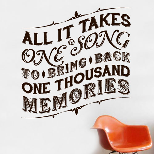 View ProductOne Thousand Memories Wall Decal