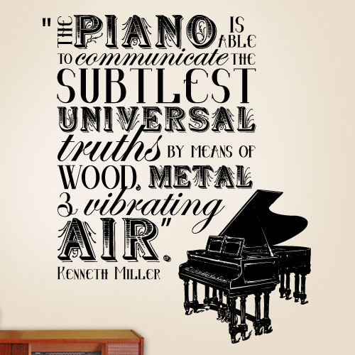 View ProductThe Piano Is Able To Communicate Wall Decal