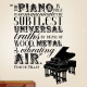 The Piano Is Able To Communicate Wall Decal