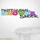 Professional Shower Singer Wall Decal