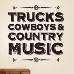 Country Music Wall Decal