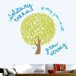 Solitary trees Wall Decal