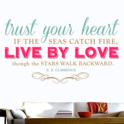 Live By Love Wall Decal