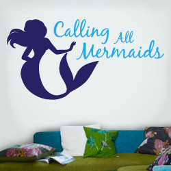 Calling All Mermaids Wall Decal
