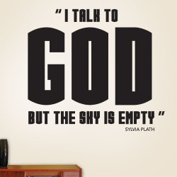 I Talk To God Wall Decal