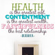 Health Is The Gift Wall Decal