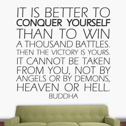 Conquer Yourself Wall Decal