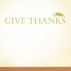 Give Thanks Wall Decal