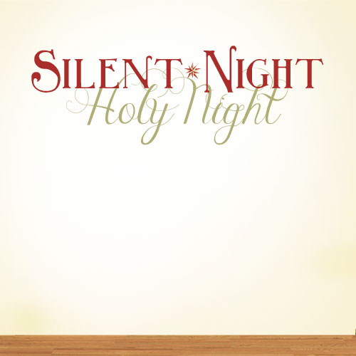 View ProductSilent Night Holy Night Wall Decal
