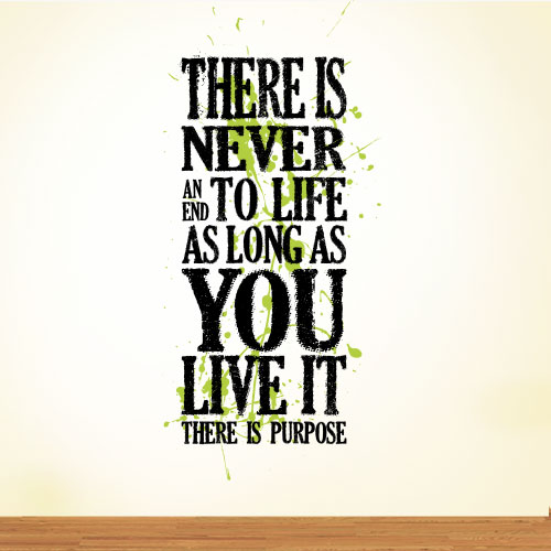 View ProductThere Is Never An End Wall Decal