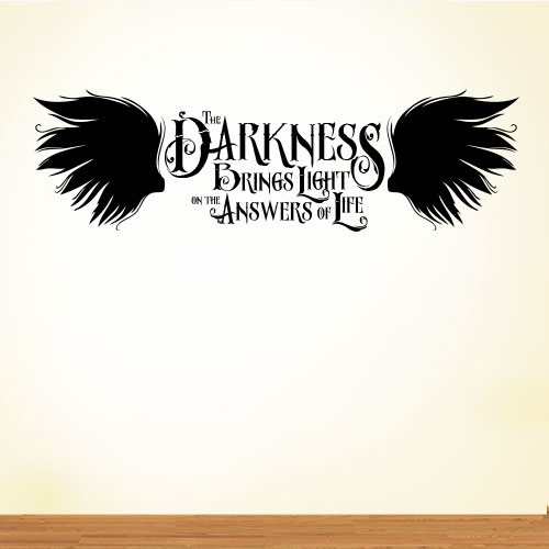 View Product The Darkness Brings Wall Decal