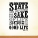 The State Comes Wall Decal