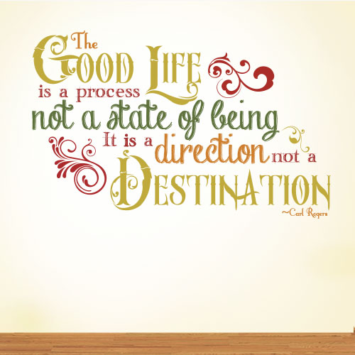 View Product The Good Life Wall Decal