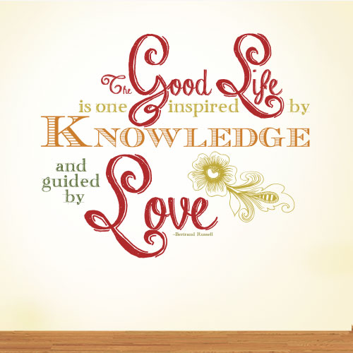 View ProductThe Good Life Inspired Wall Decal