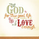 Thank You God Wall Decal