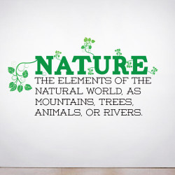 Nature Defined Wall Decal