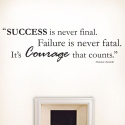 Success Failure Courage