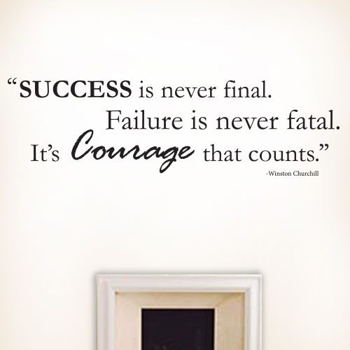 View ProductSuccess Failure Courage Wall Decal